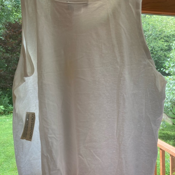 Kenar Studio - White Cotton Tank Top, One Size - Picture 4 of 5